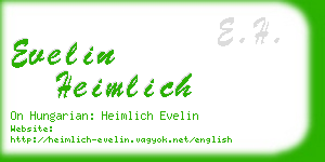 evelin heimlich business card